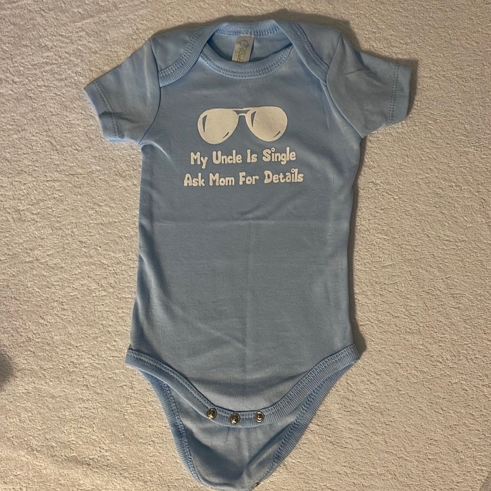 Light blue 100% cotton body for newborn.